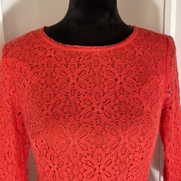 Moulinette Souers Anthropologie lace side zip peplum top size 2 - Picture 3 of 15